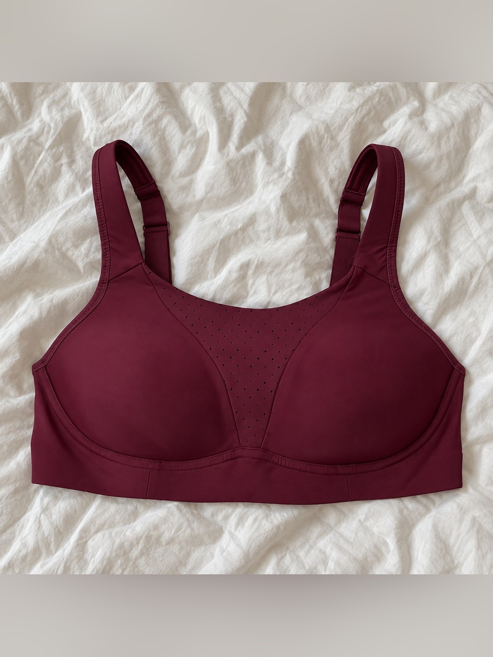 Lululemon Run Times Bra 34B Red Merlot Burgundy High Support Sports Bra
